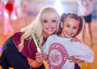 michelle leagans with a kid